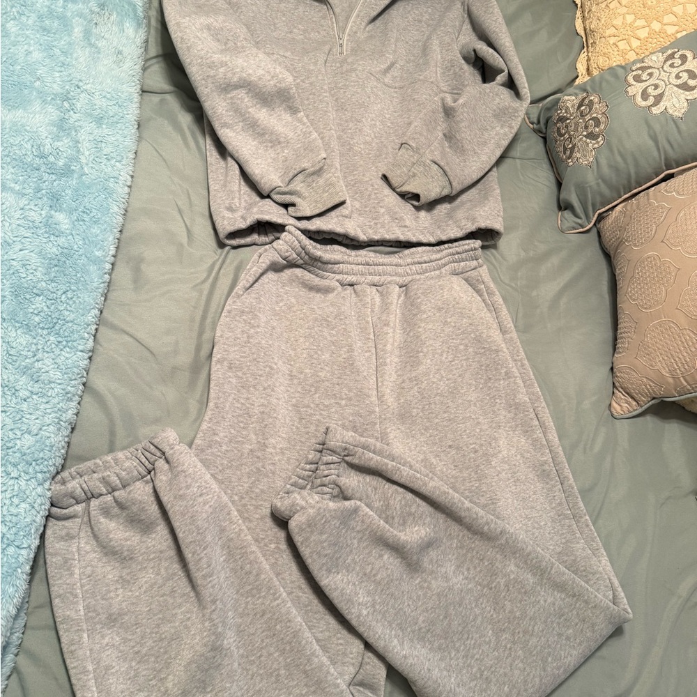 Cozy Gray Tracksuit Set